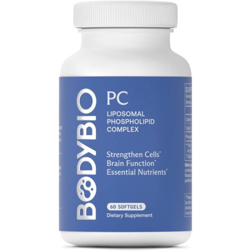 BodyBio PC - Phosphatidylcholine for Brain Health, Mental Clarity, Cognitive Function, Cellular Repair & Healthy Aging, Phosholid Complex Supplement for Gentle Daily Detox