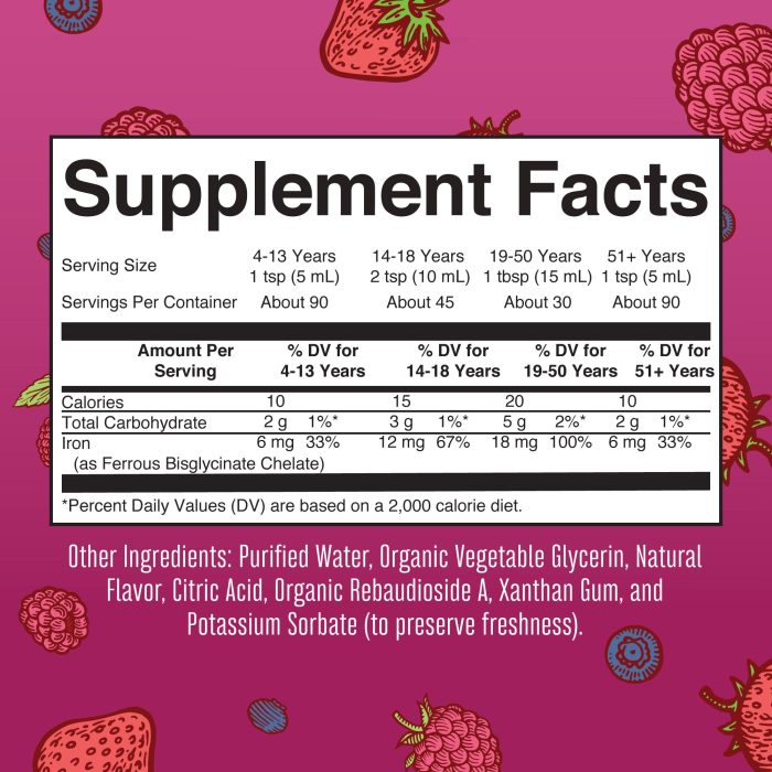 MaryRuth's, Vegan Liquid Iron, For Ages 4+, Berry, 6 mg, 15.22 fl oz (450 ml) - Image 3