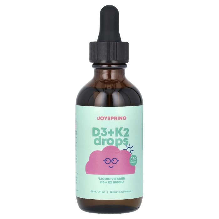 JoySpring, D3 + K2 Drops, 2 fl oz (60 ml) - Image 3
