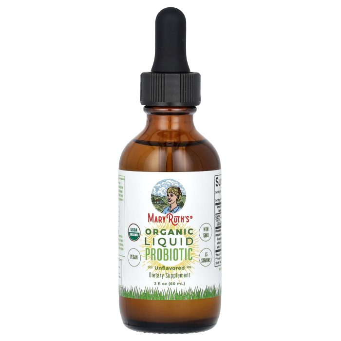 MaryRuth's, Organic Liquid Probiotic, Unflavored, 2 fl oz (60 ml) - Image 3
