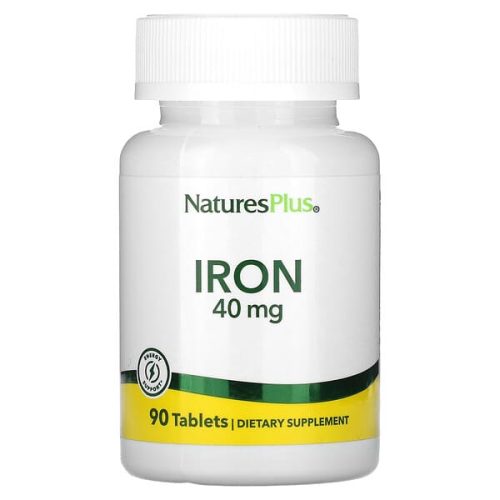 NaturesPlus, Iron, 90 Tablets (20 mg per Tablet)
