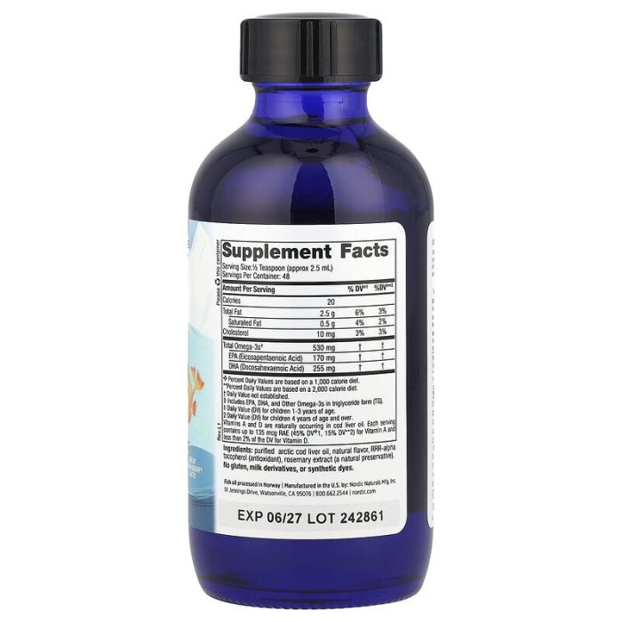 Nordic Naturals, Children's DHA™, Ages 1+, Strawberry, 4 fl oz (119 ml) - Image 2