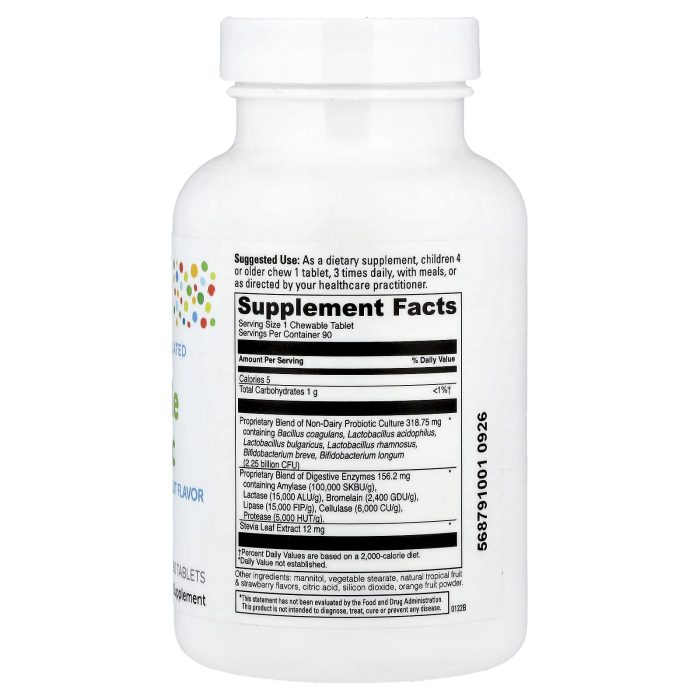 Little DaVinci, Chewable Kidbiotic, Natural Tropical Fruit, 90 Tablets - Image 2