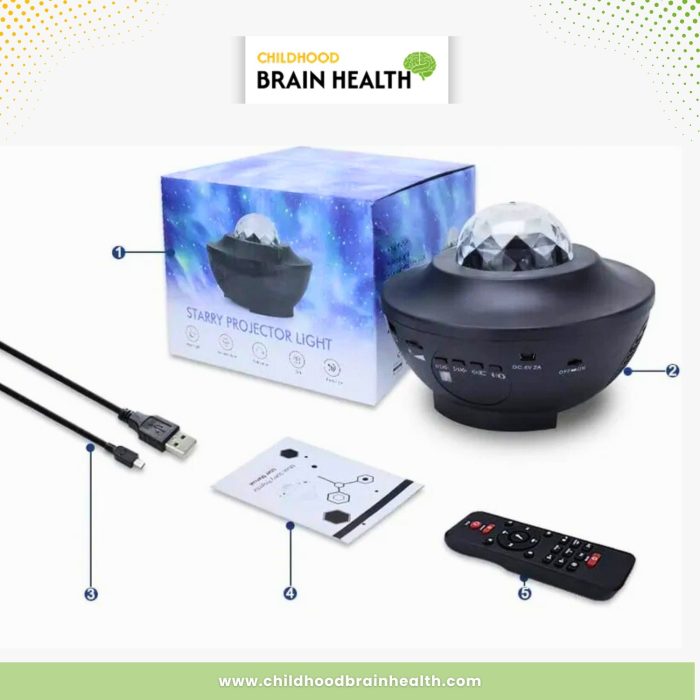 Starry Projector Sensory Light for Kids Soothing Sleep & Focus Lamp - Image 2