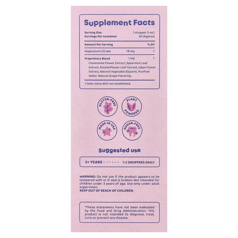 JoySpring, Calmify, Liquid Magnesium, 1 fl oz (30 ml) - Image 2