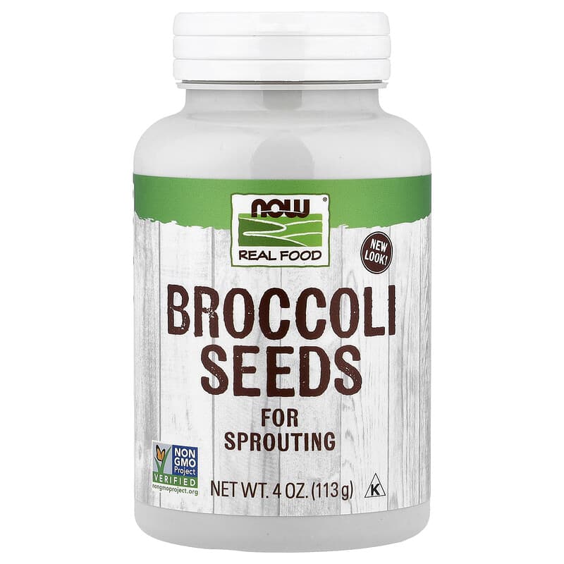 NOW Foods, Real Food, Broccoli Seeds, 4 oz (113 g)