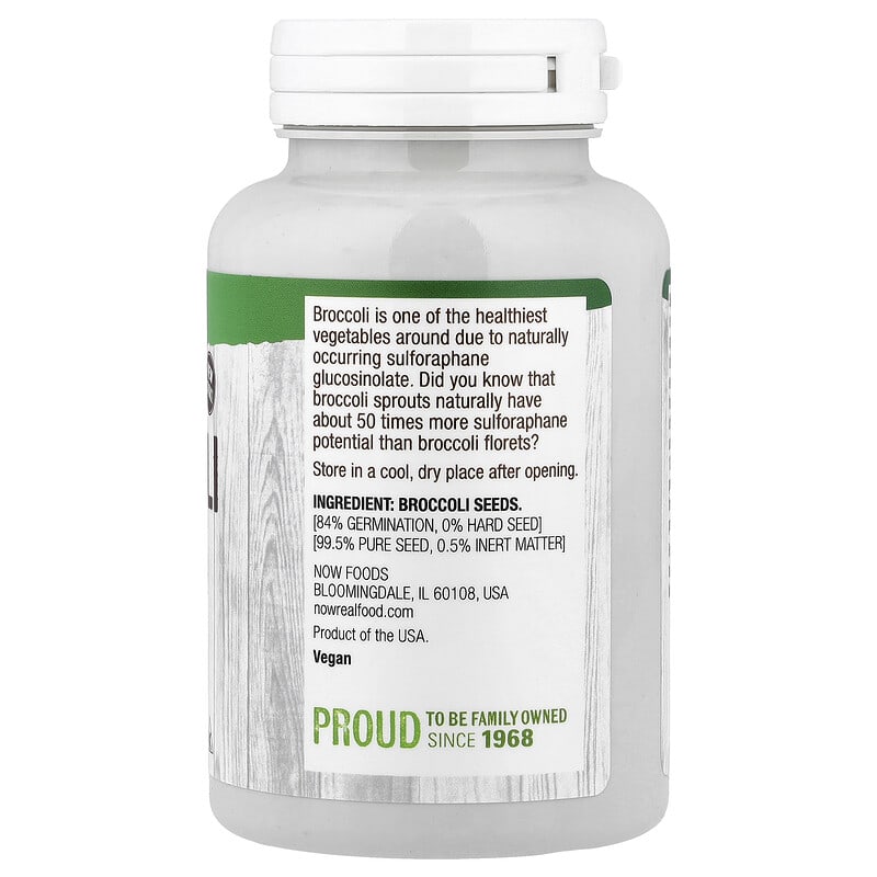 NOW Foods, Real Food, Broccoli Seeds, 4 oz (113 g) - Image 2
